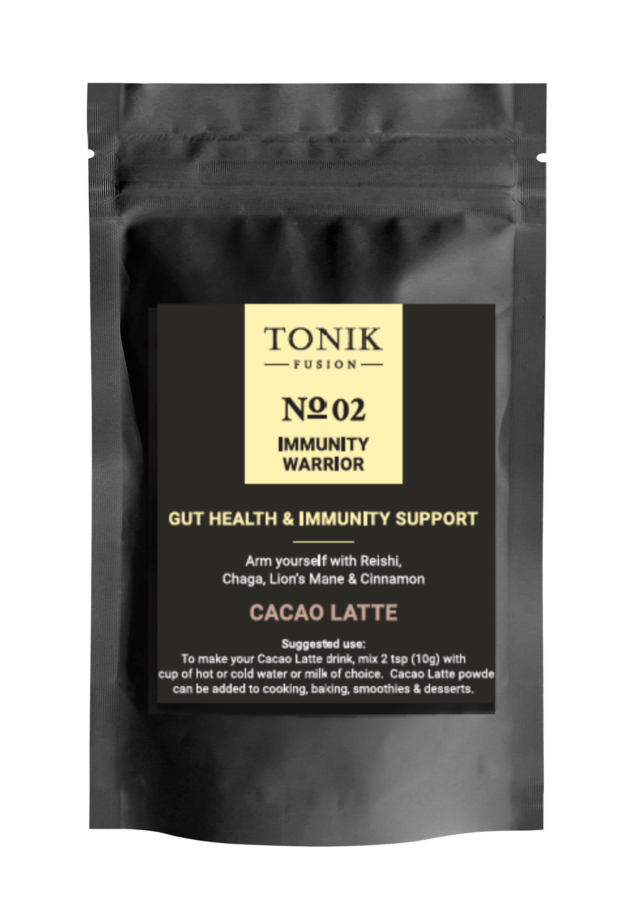 No. 02 Immunity Warrior Cacao Latte (healthy hot chocolate No. 02 Immunity Warrior Cacao Latte (healthy hot chocolate